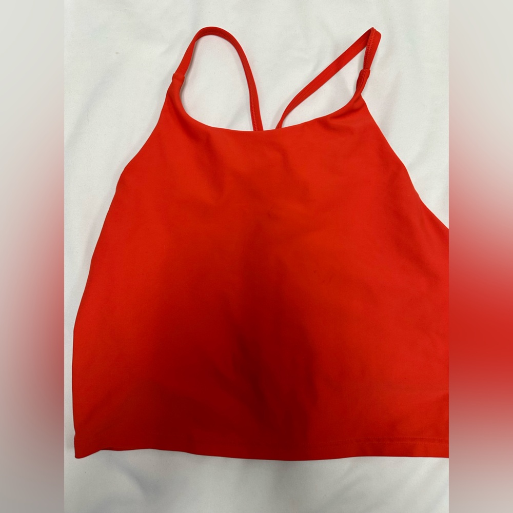 Red PowerSoft workout tank.